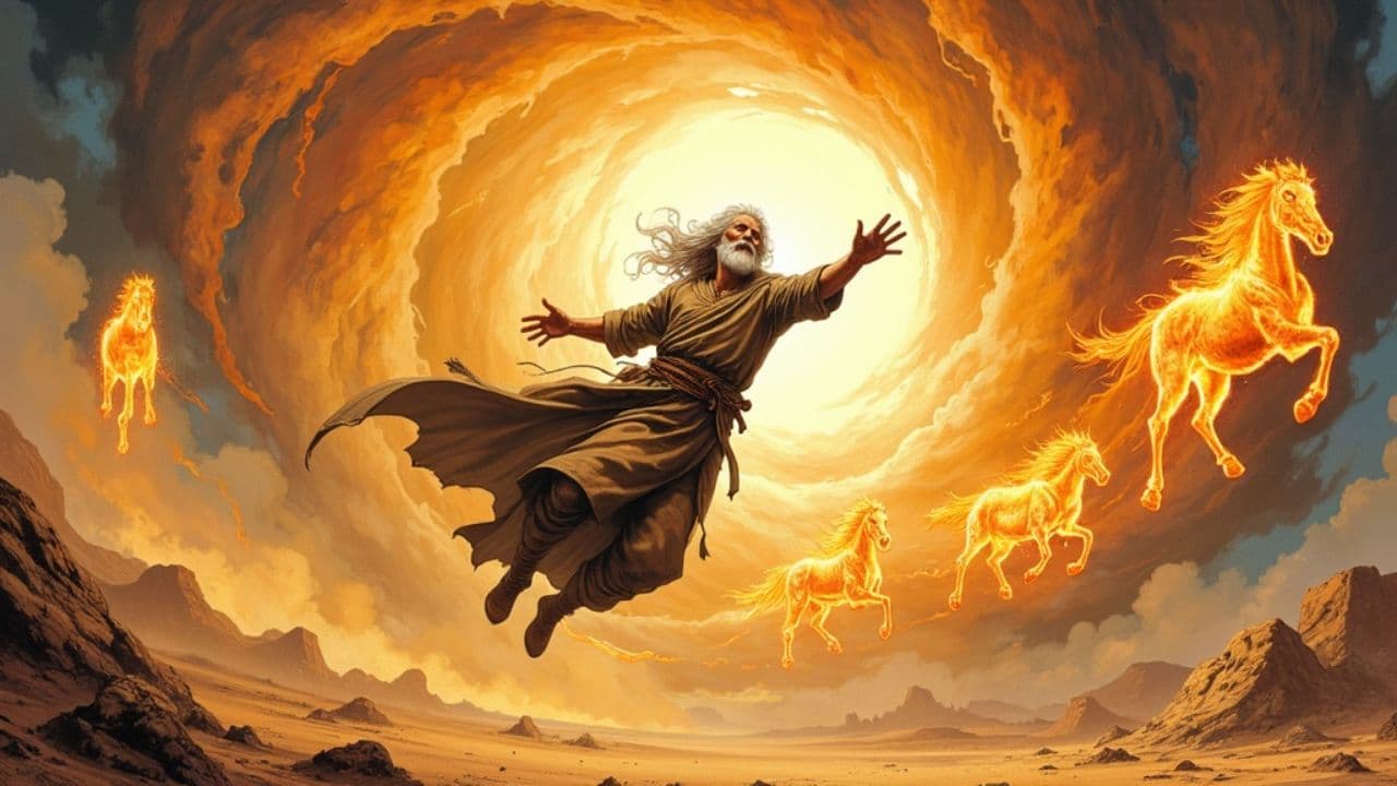 Elijah's Ascension in a Whirlwind