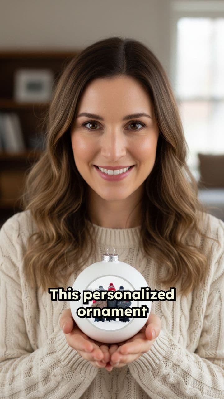 Personalized Christmas Ornament Ad