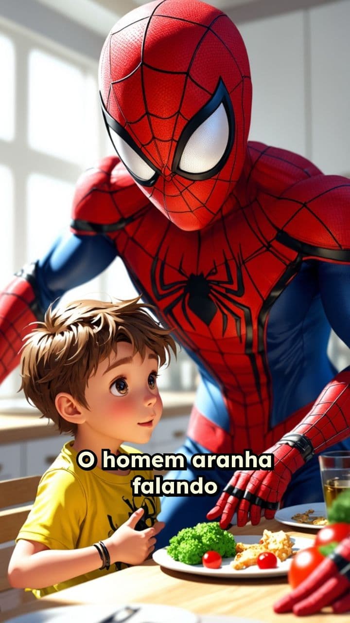 Parabéns, Heytor! Você comeu tudo!