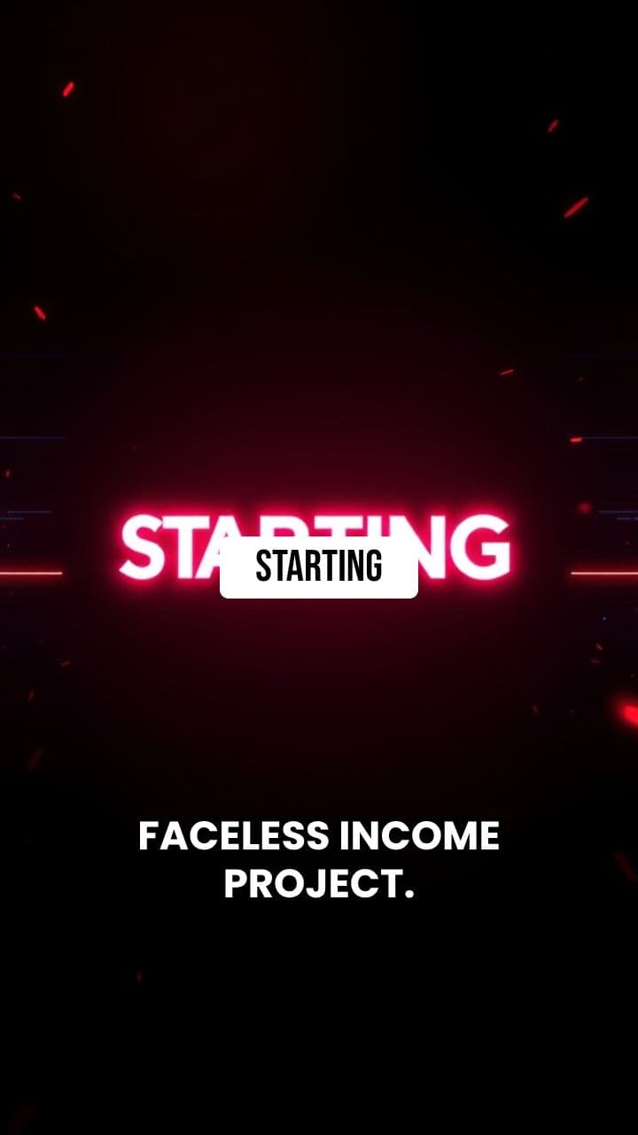 Faceless Income Project