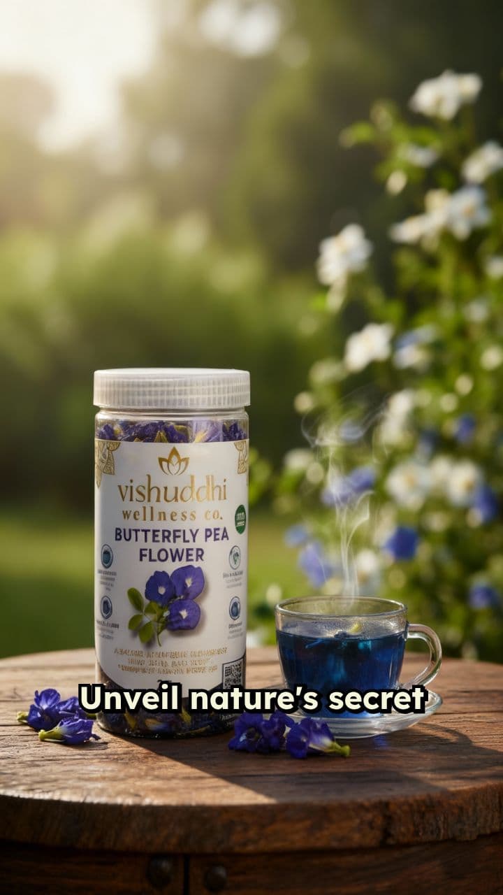 Vishuddhi Wellness Co. Butterfly Pea Flower Ad