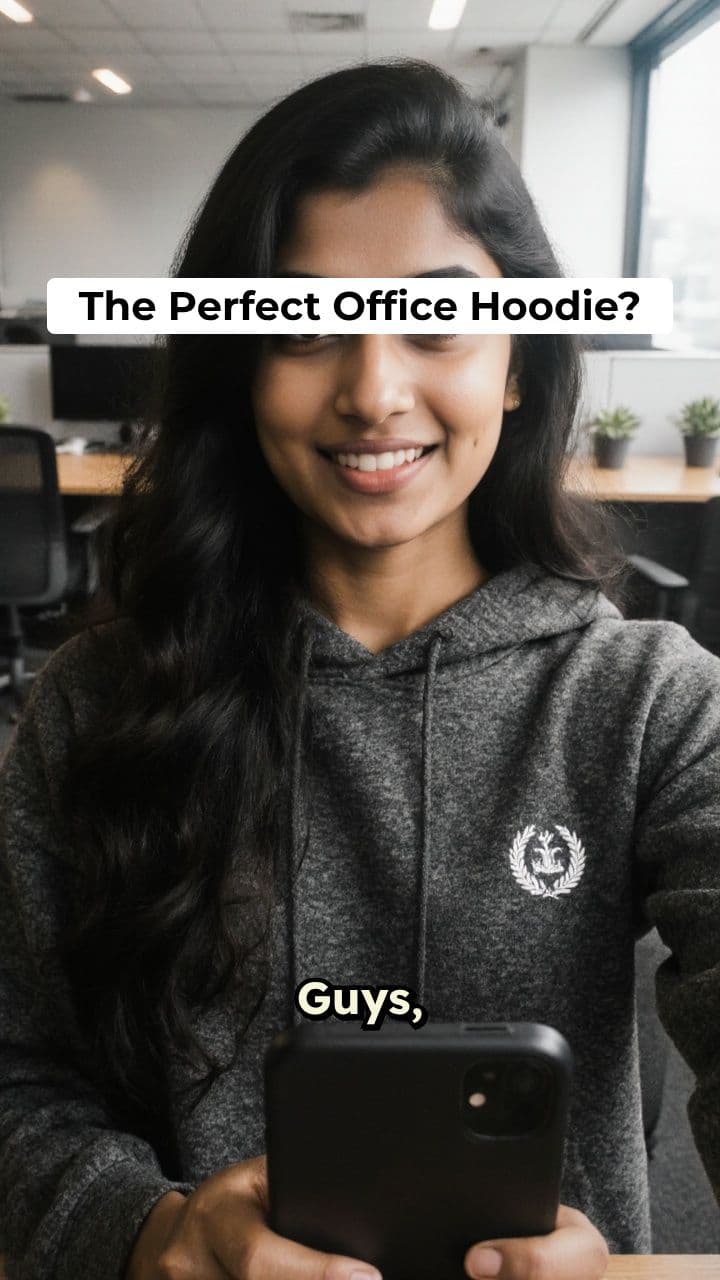 Authentic Office Hoodie UGC Ad