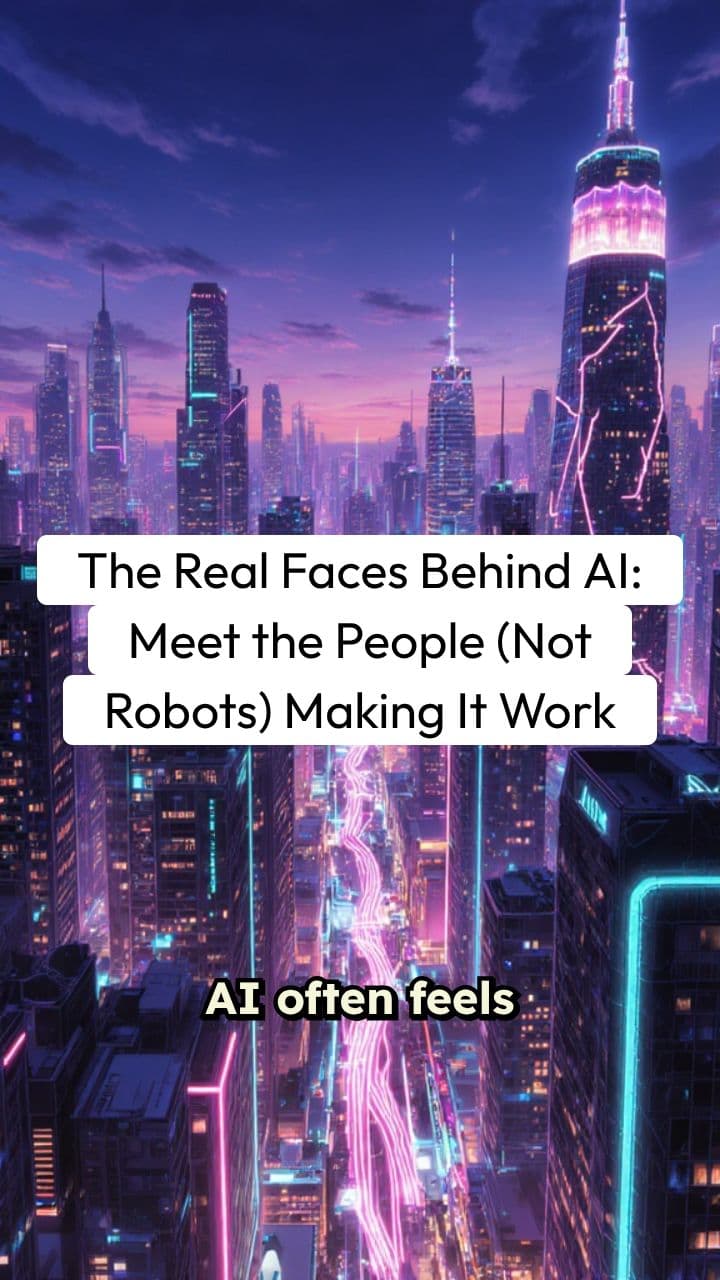 The Real Faces Behind AI