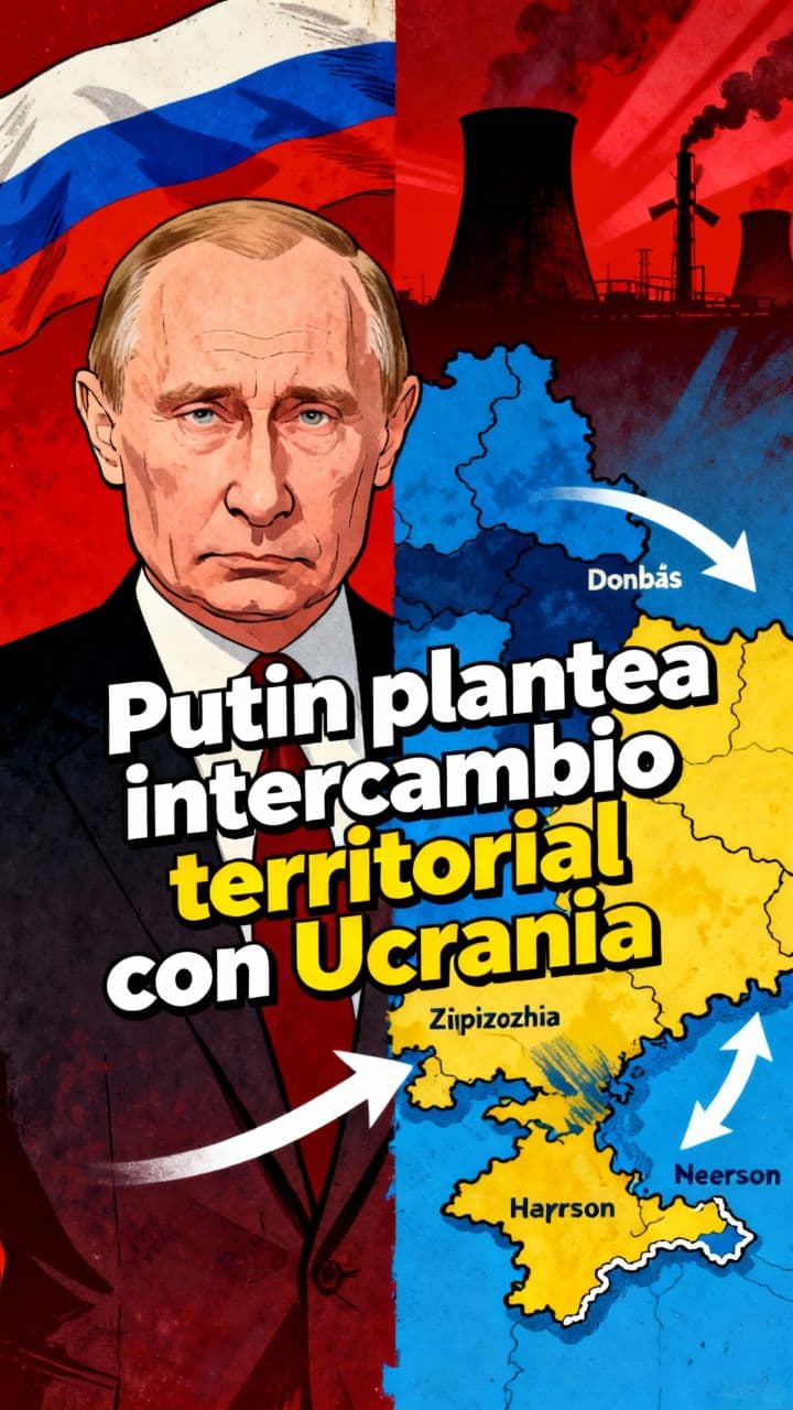 Putin plantea intercambio territorial con Ucrania