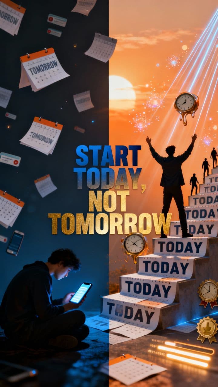 Start Today, Not Tomorrow