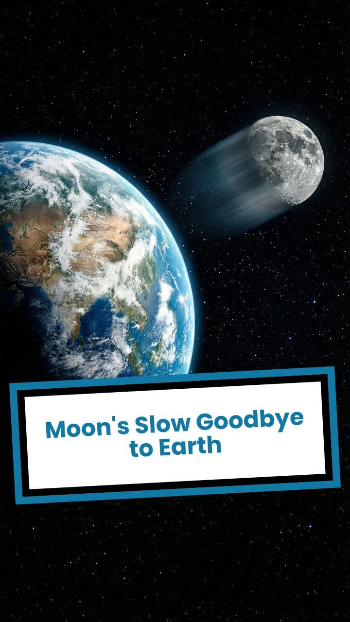 Moon's Slow Goodbye to Earth