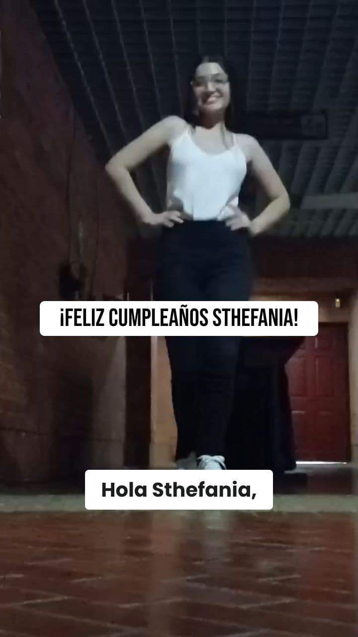 Feliz Cumpleaños Sthefania
