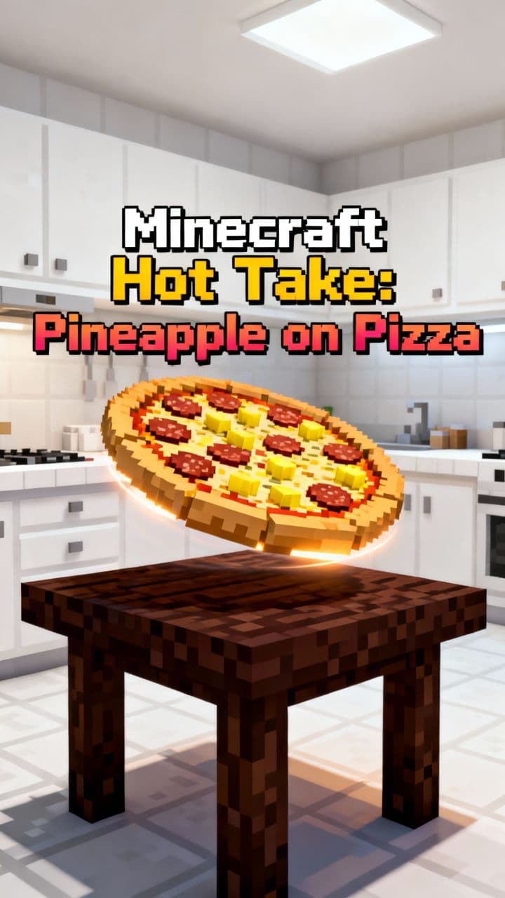 Minecraft Hot Take: Pineapple on Pizza