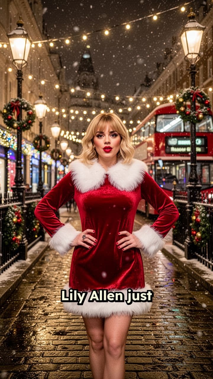 Spot the Differences: Lily Allen Santa Look
