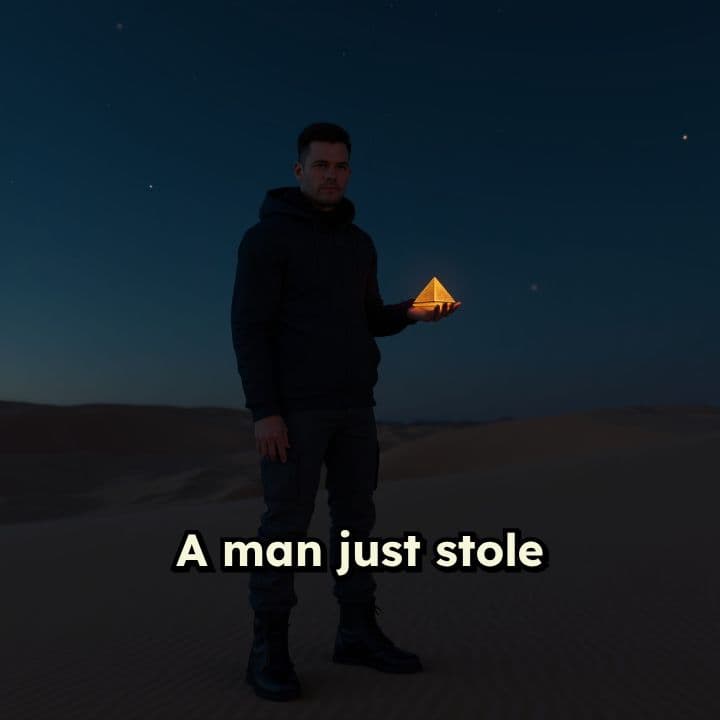 Pyramid Heist: Man Shrinks and Steals Giza