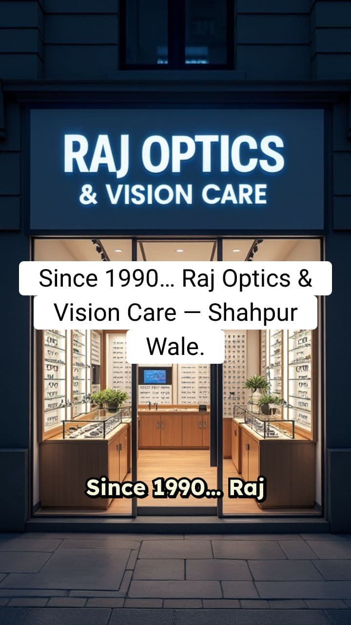 Raj Optics & Vision Care Promotion