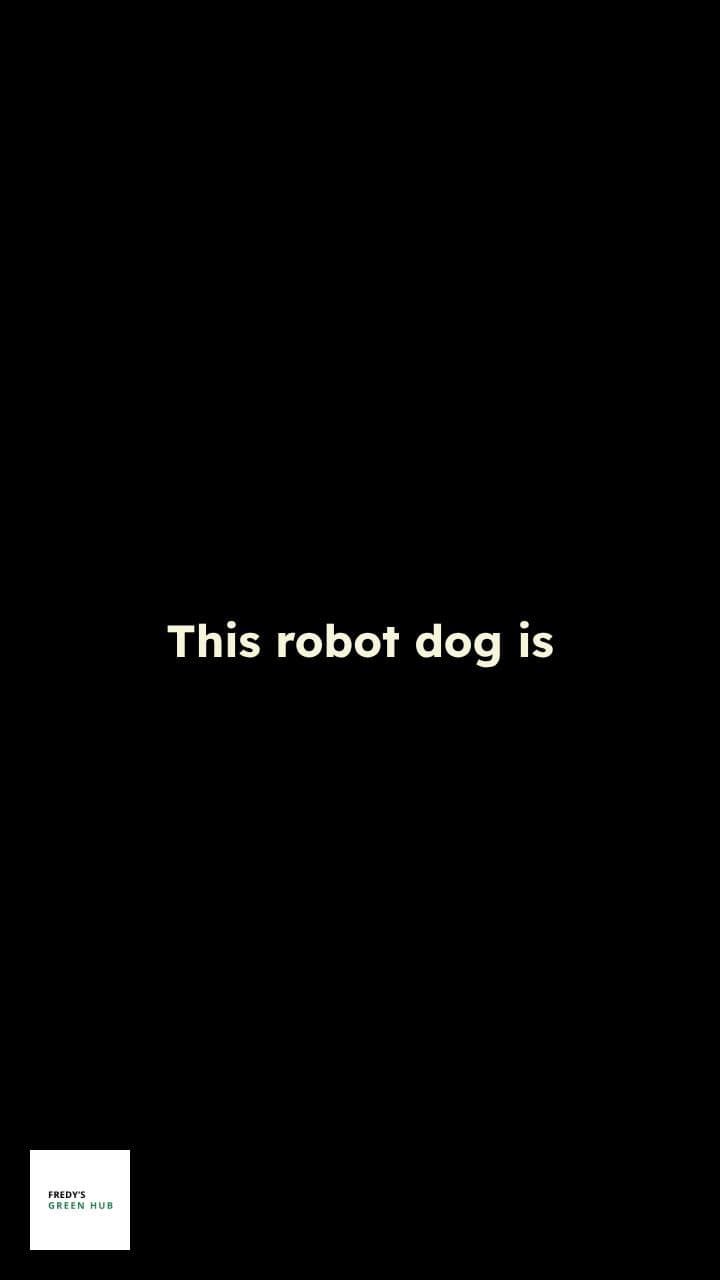 Robot Dog Takes on Dangerous Jobs