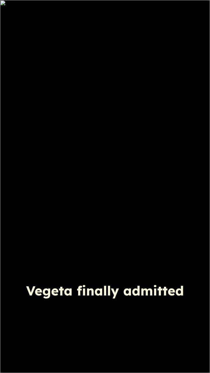 Vegeta's Shocking Confession to Goku