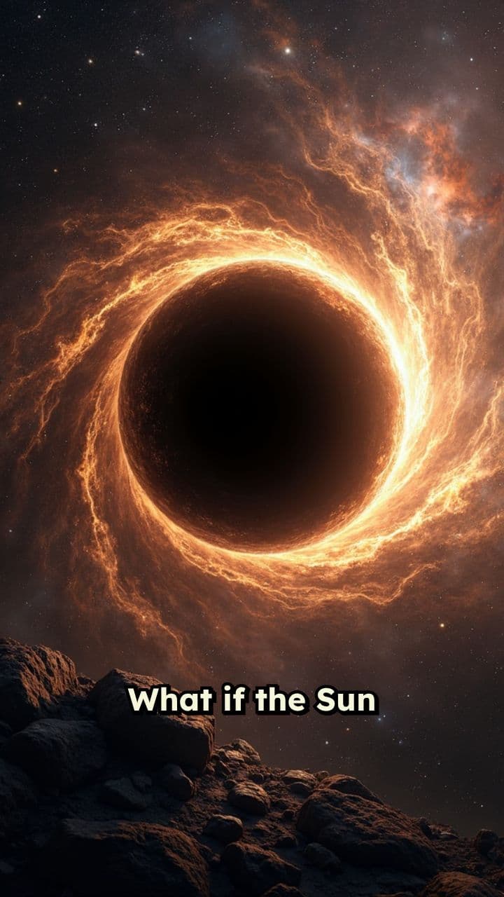 If the Sun Became a Black Hole
