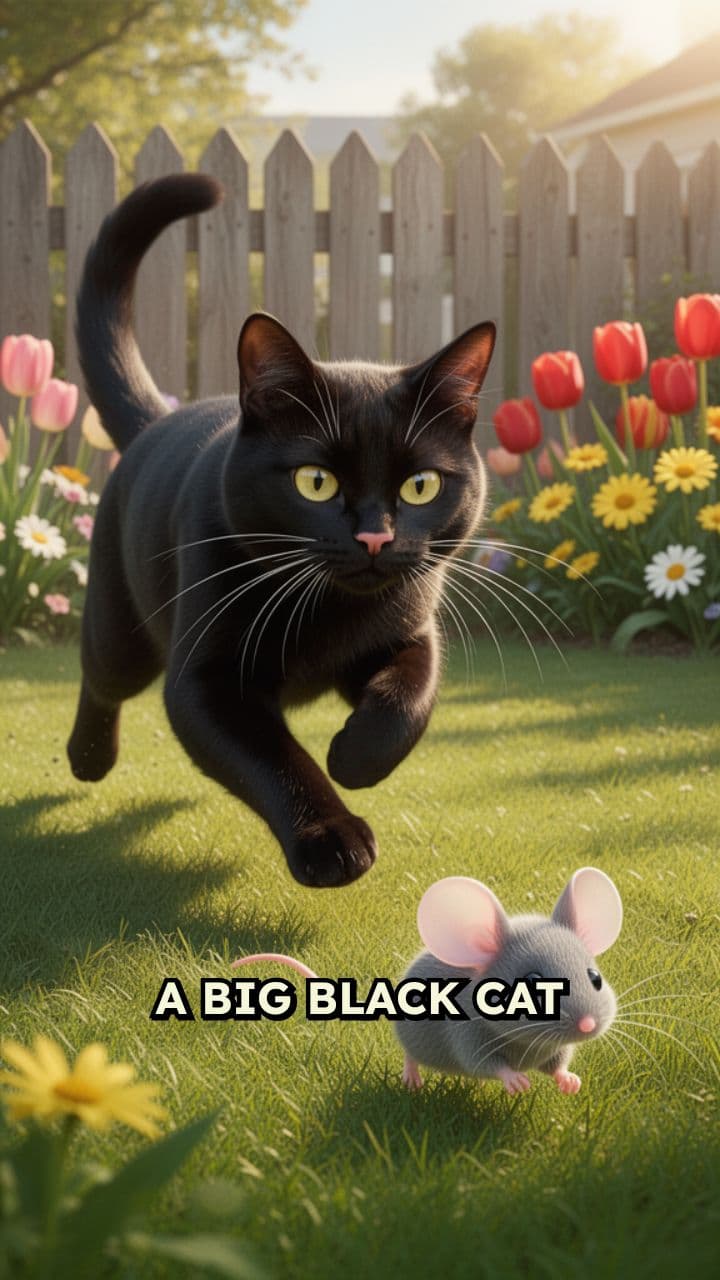 Big White Dog Saves Mouse