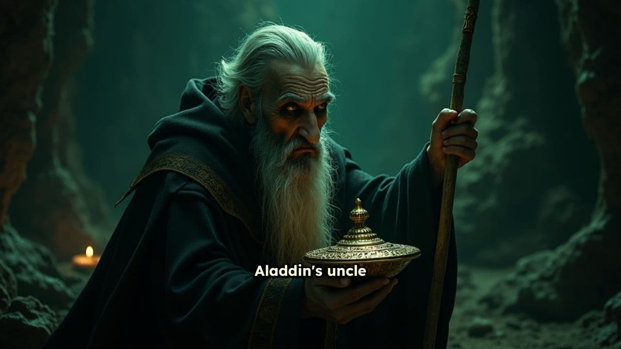Aladdin's Triumph Over the Evil Wizard