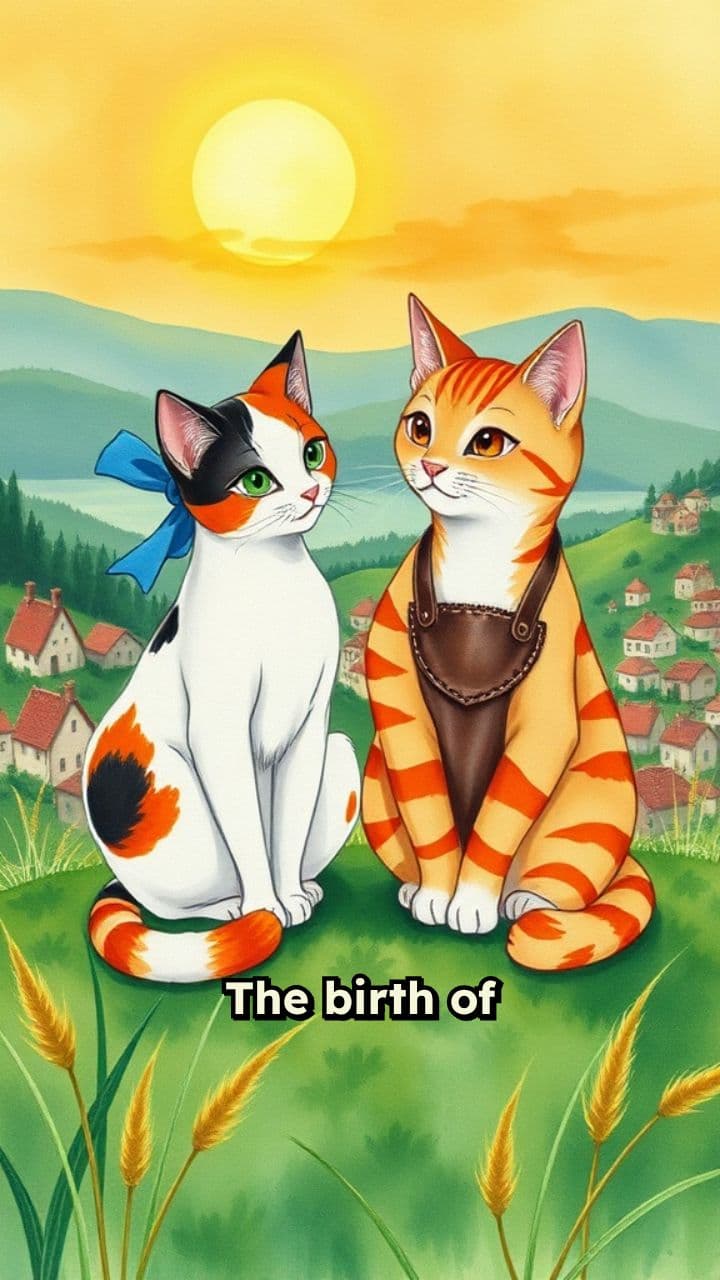 The Birth of Jesus - A Feline Ghibli Story