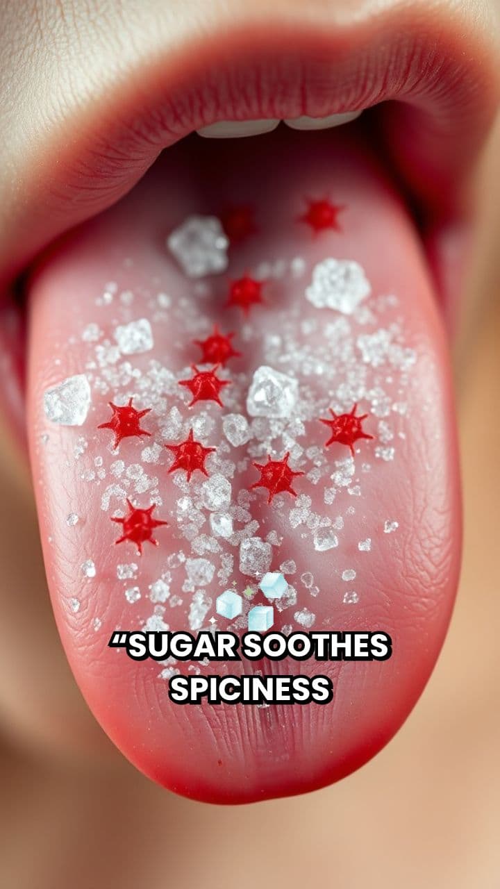 Sugar's Role in Soothing Spiciness