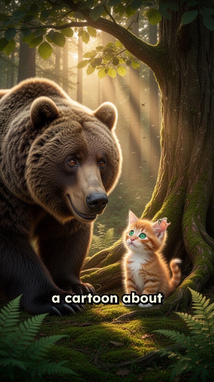 The Bear Who Saved a Cat