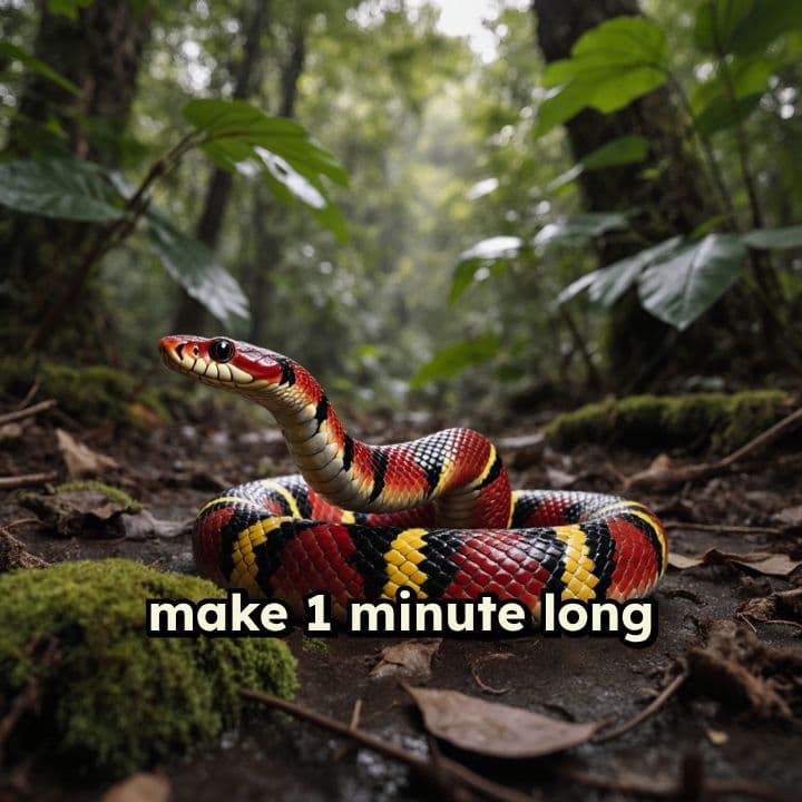 Coral Snake Slow Motion Movement