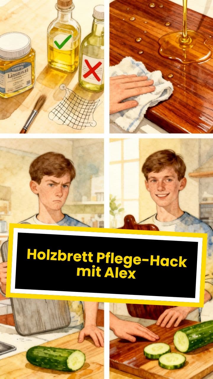 Holzbrett Pflege-Hack mit Alex