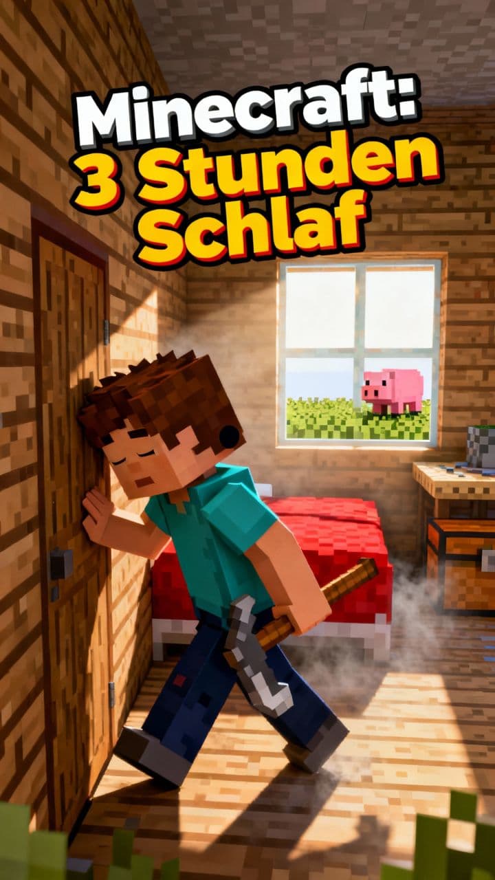 Minecraft: 3 Stunden Schlaf