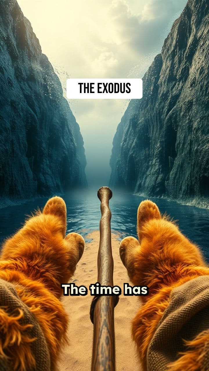 The Feline Exodus: Parting of the Red Sea