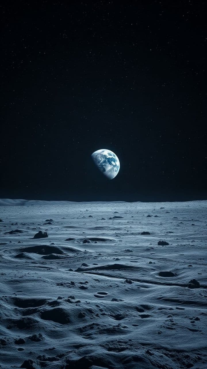 Five AM on the Moon